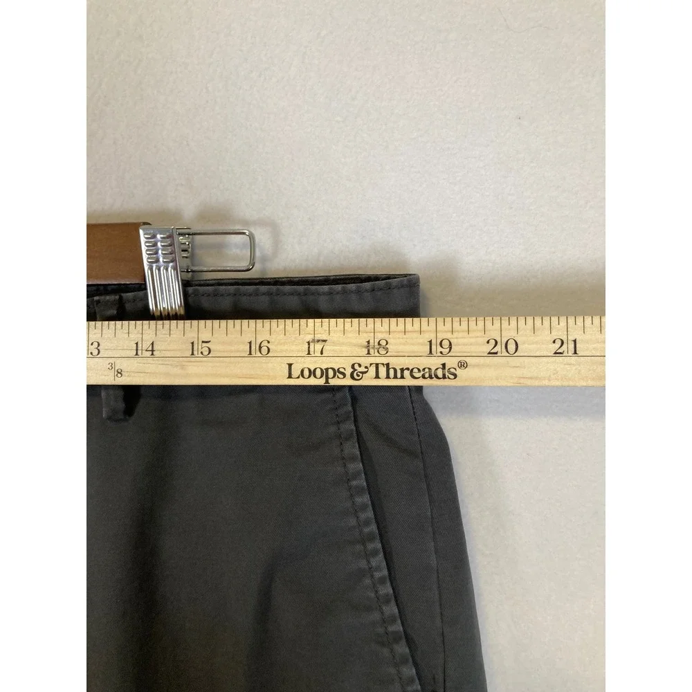 Classic Banana Republic Men 36x30 Charcoal Grey Athletic Fit Stretch Chino Pants